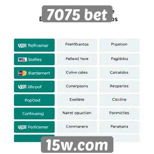 Métodos de pagamento disponíveis no 7075 bet